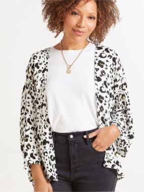 MICHAEL STARS• Leopard wrap one size